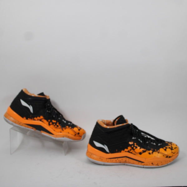 Way Of Wade Orange Drip Abaj013-43 Sz 13 Orange Black Lace Up Tennies AS IS Shoe