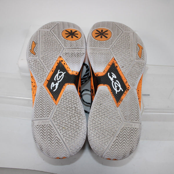 Way Of Wade Orange Drip Abaj013-43 Sz 13 Orange Black Lace Up Tennies AS IS Shoe