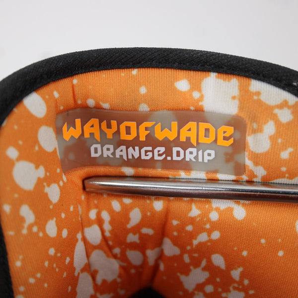 Way Of Wade Orange Drip Abaj013-43 Sz 13 Orange Black Lace Up Tennies AS IS Shoe