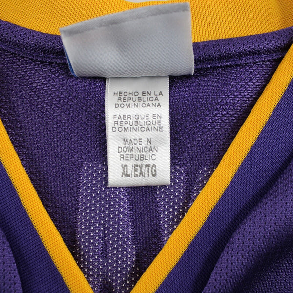 Reebox Lakers 8 Bryant Sz XL Purple Yellow 100% Nylon Jersey