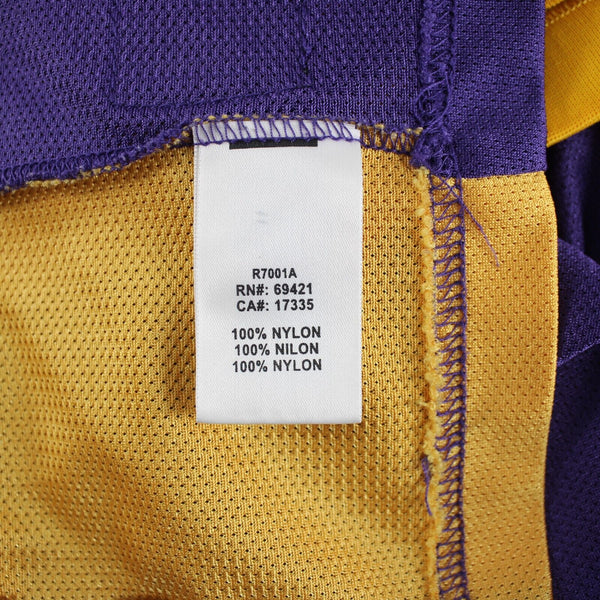 Reebox Lakers 8 Bryant Sz XL Purple Yellow 100% Nylon Jersey