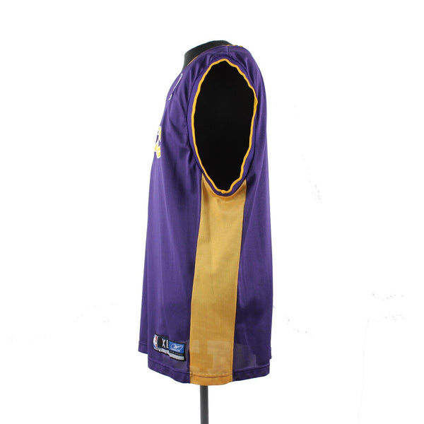 Reebox Lakers 8 Bryant Sz XL Purple Yellow 100% Nylon Jersey