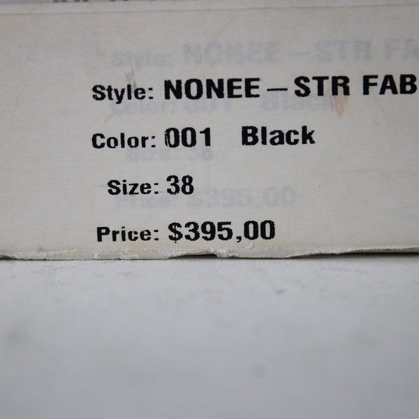 Taryn Rose Heels Sz 38 Black Open Toe Ankle Micro Fiber Leather Sole 3" Heels