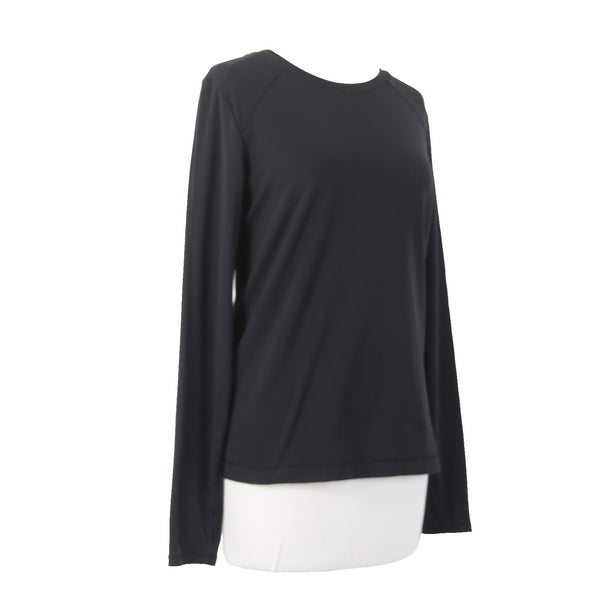 Mondetta AW Top Sz M Black Thumb Hole Sleeve Recycled Nylon Elastane AW Top