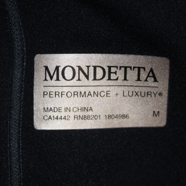 Mondetta AW Top Sz M Black Thumb Hole Sleeve Recycled Nylon Elastane AW Top