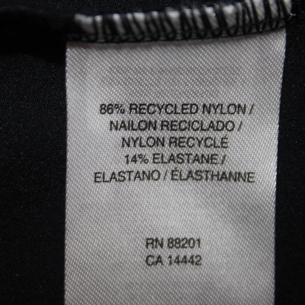 Mondetta AW Top Sz M Black Thumb Hole Sleeve Recycled Nylon Elastane AW Top