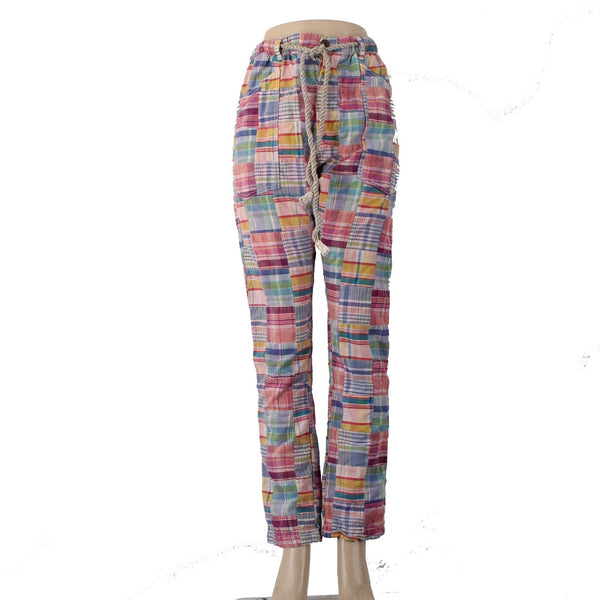 Dr Collectors Mollywood Pant Sz S x 32 Pink Multi Colored Pockets 100% Cotton