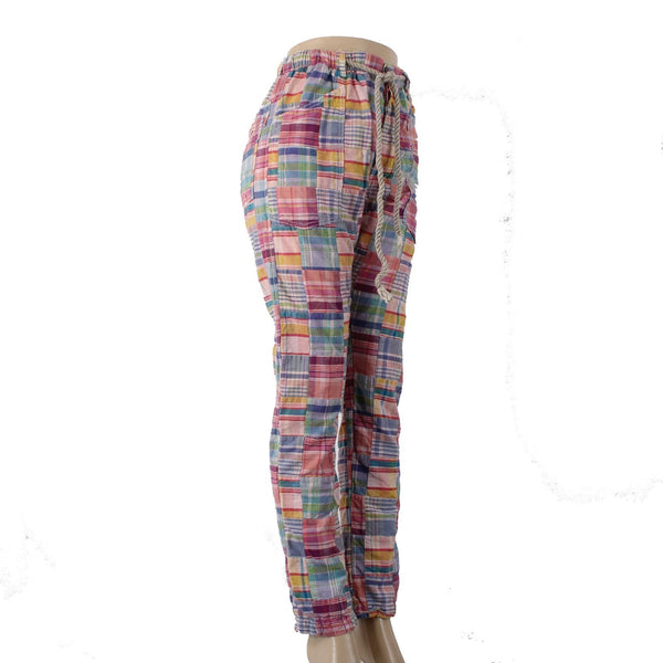 Dr Collectors Mollywood Pant Sz S x 32 Pink Multi Colored Pockets 100% Cotton