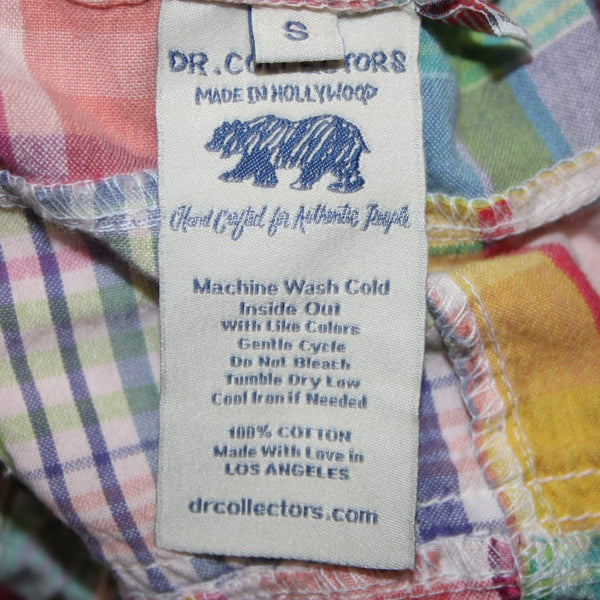 Dr Collectors Mollywood Pant Sz S x 32 Pink Multi Colored Pockets 100% Cotton