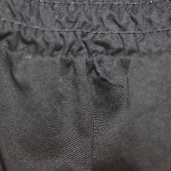 H & M Dress Sz M Black Ruffles Babydoll Puff Sleeves 100% Pamuk Dress