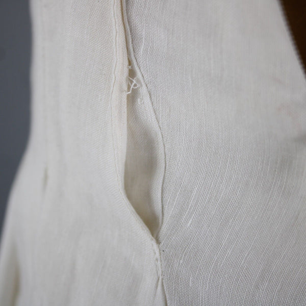 Ralph Lauren NEW $398 Biarritz Sz 10 Cream Black Pleat Lined Linen Cotton Skirt