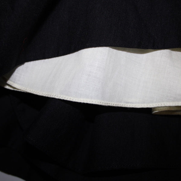 Ralph Lauren NEW $398 Biarritz Sz 10 Cream Black Pleat Lined Linen Cotton Skirt