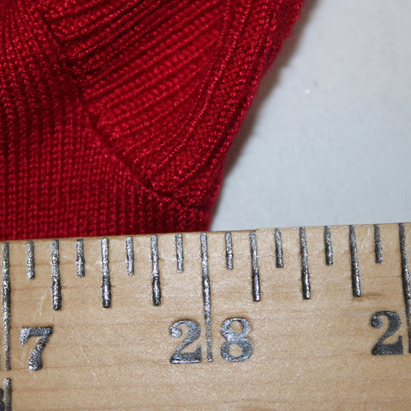 Joseph A Sweater NEW Sz XL Scarlet Red Cowl Neck Rayon Nylon Sweater