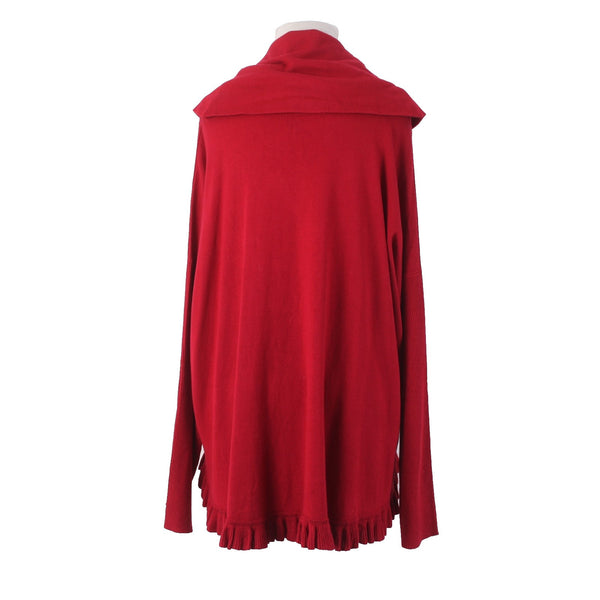 Joseph A Sweater NEW Sz XL Scarlet Red Cowl Neck Rayon Nylon Sweater
