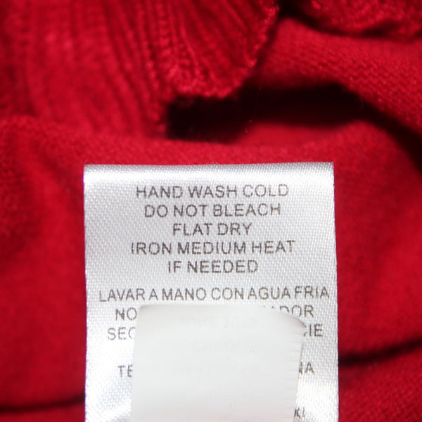 Joseph A Sweater NEW Sz XL Scarlet Red Cowl Neck Rayon Nylon Sweater