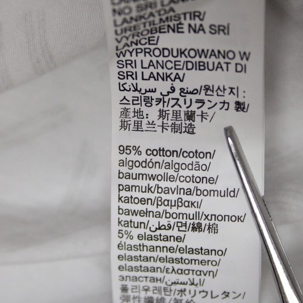 Calvin Klein Sleepwear NEW $59 Sz XL White Taupe Racerback Cotton Blend Cami Top