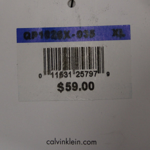 Calvin Klein Sleepwear NEW $59 Sz XL White Taupe Racerback Cotton Blend Cami Top