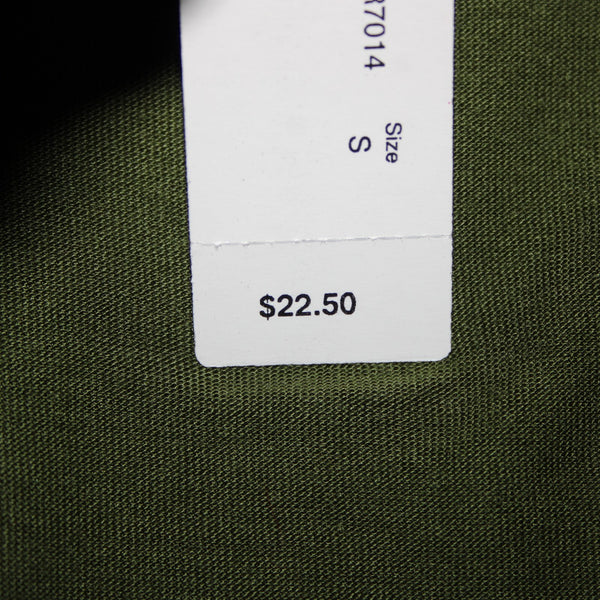 J Crew NEW $23 Sz S Green Round Neck 100% Tencell Tank Top