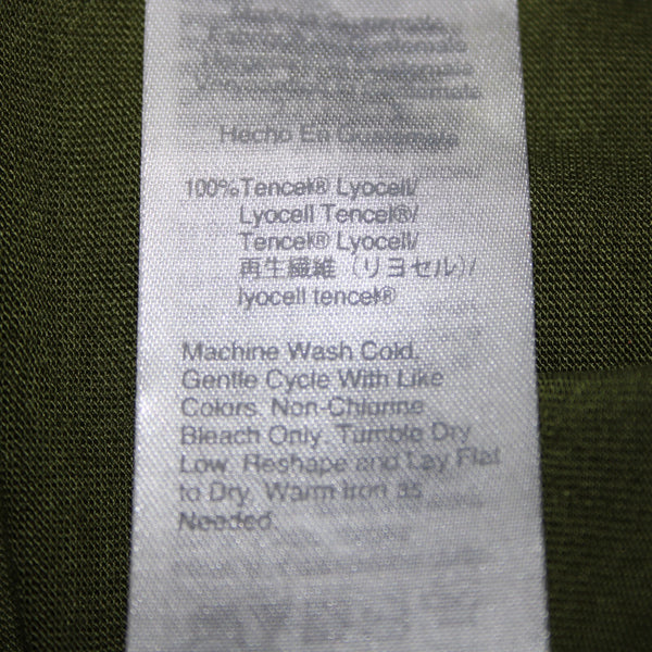 J Crew NEW $23 Sz S Green Round Neck 100% Tencell Tank Top