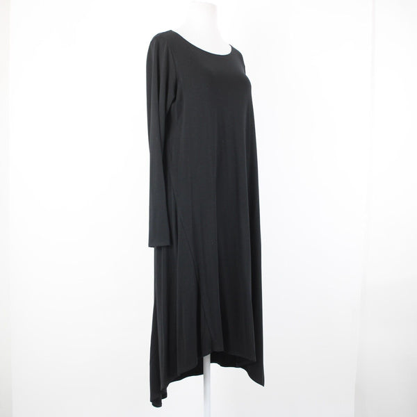 Eileen Fisher NEW $188 Black Ballet Flowy Tencel Lyocell Spandex Dress
