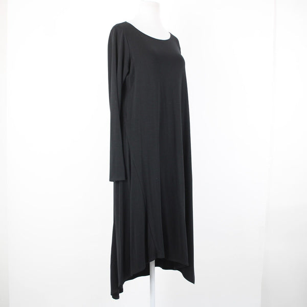 Eileen Fisher NEW $188 Black Ballet Flowy Tencel Lyocell Spandex Dress