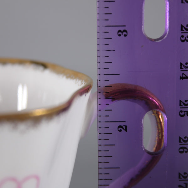 Salisbury Tea Cup With Saucer Sweet Pea White Pink Floral Bone China Tea Cup