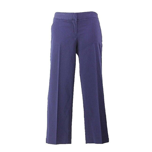 Laundry Shelli Segal Sz 6 x 24 Navy Cotton Blend Capri Pant