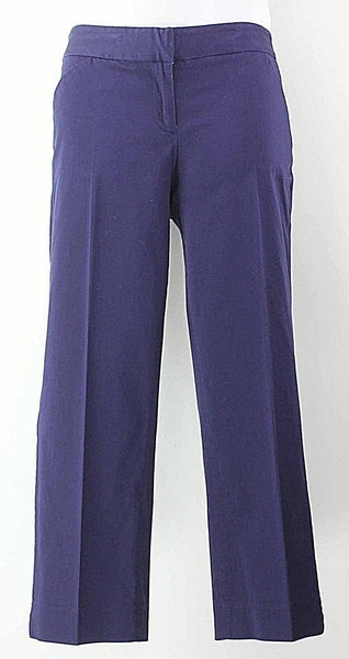 Laundry Shelli Segal Sz 6 x 24 Navy Cotton Blend Capri Pant