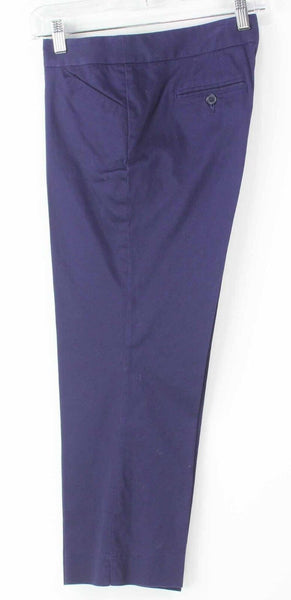 Laundry Shelli Segal Sz 6 x 24 Navy Cotton Blend Capri Pant