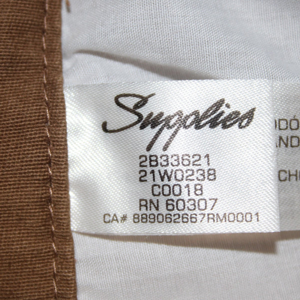 Supplies 14 Pant NEW $35 Sz 14 x 32 Brown High Rise Wide Leg Cotton Spandex Pant