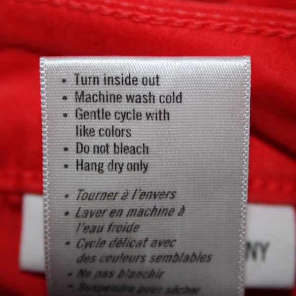 Paige Verdugo Sz 29 x 29 Red Ultra Skinny Pocket Cotton Rayon Polyurethane Jeans
