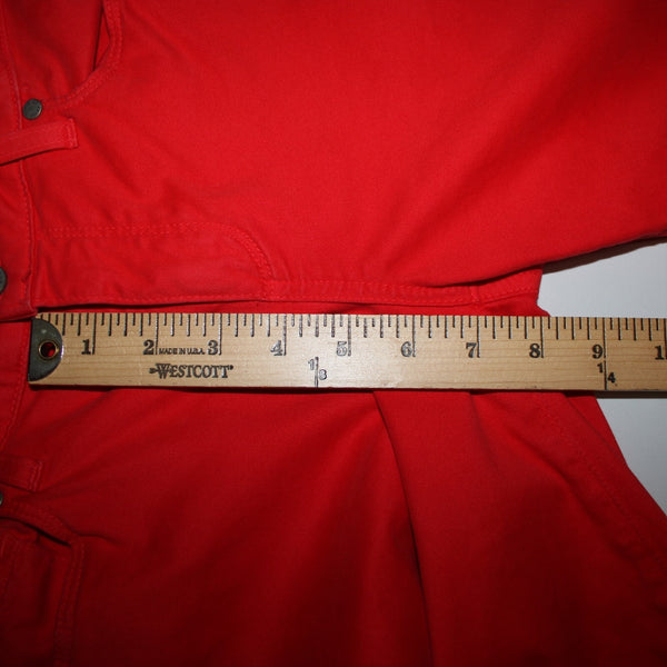Paige Verdugo Sz 29 x 29 Red Ultra Skinny Pocket Cotton Rayon Polyurethane Jeans