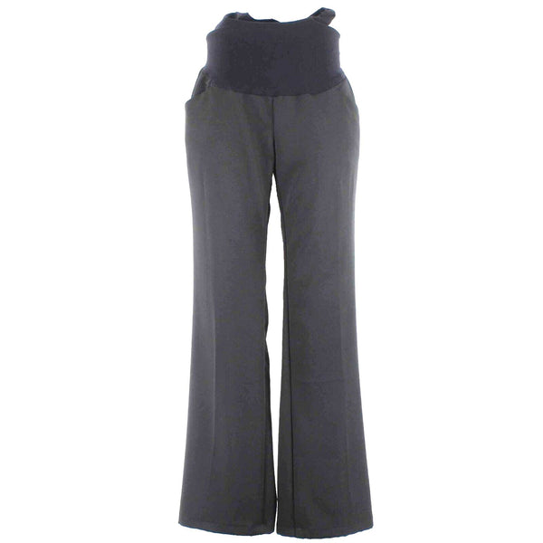 Two Hearts Maternity Sz S x 30 Black Straight Leg Poly Blend Dress Pant