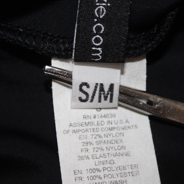 Onzie AW Pant NEW $69 Stunner Sz S/M x 20 Black Side Lace 100% Poly AW Pant