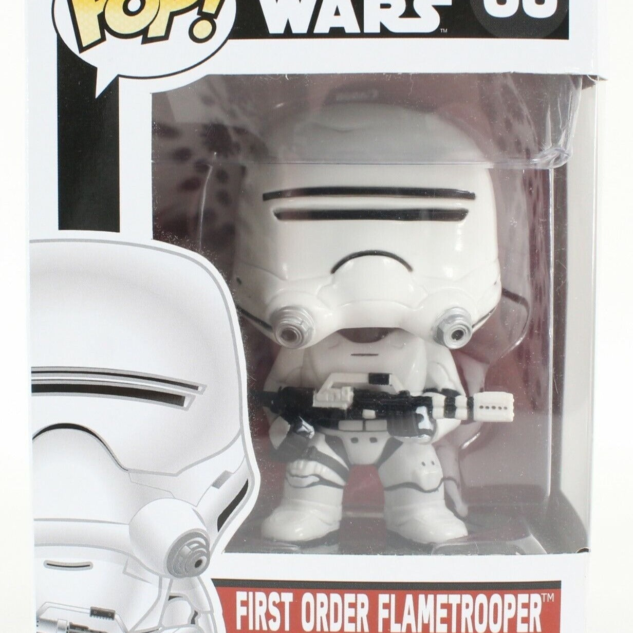 Funko POP Star Wars First Order FlameTrooper #68 Vinyl Bobble Head Collectible