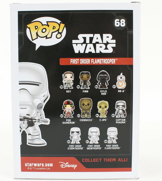 Funko POP Star Wars First Order FlameTrooper #68 Vinyl Bobble Head Collectible