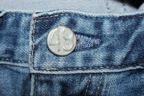 AG NEW $255 Sz 27 x 26 Blue Gray 4.5" Knit Cuff Crop Cotton Blend Jean