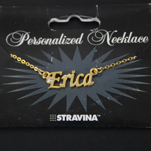 ERICA NEW Goldtone Rhinestone Accent 14.5" w 4.5" Multi Ring Ext Necklace