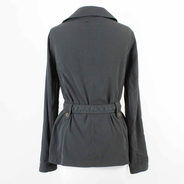 Dana Buchman Sz S Forest Green Polyester Cargo Tab Sleeve Jacket