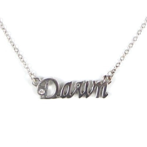 DAWN Silvertone NEW Rhinestone Accent 14.5" w 4.5" Multi Ring Ext Necklace