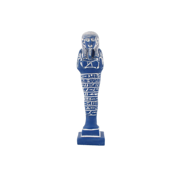 Field Museum Figurine NEW $50 Blue White Egyptian Ushabti 8" Figurine
