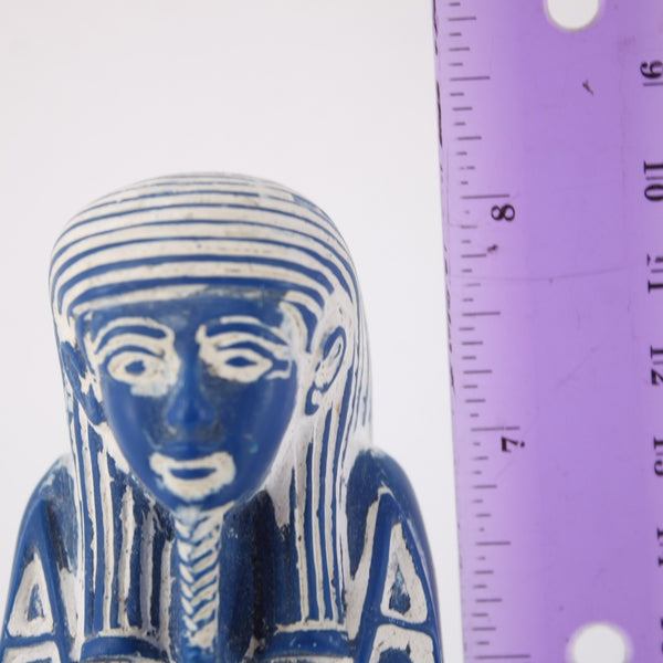 Field Museum Figurine NEW $50 Blue White Egyptian Ushabti 8" Figurine