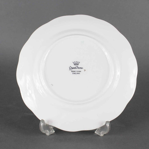 Queen Anne Lt Blue Pink Bone China Made In England Tea Cup Saucer Set