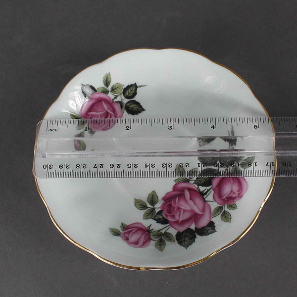 Queen Anne Lt Blue Pink Bone China Made In England Tea Cup Saucer Set