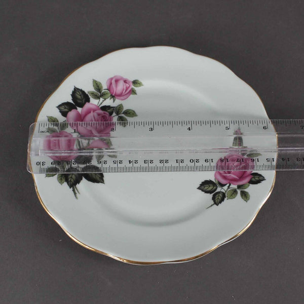 Queen Anne Lt Blue Pink Bone China Made In England Tea Cup Saucer Set