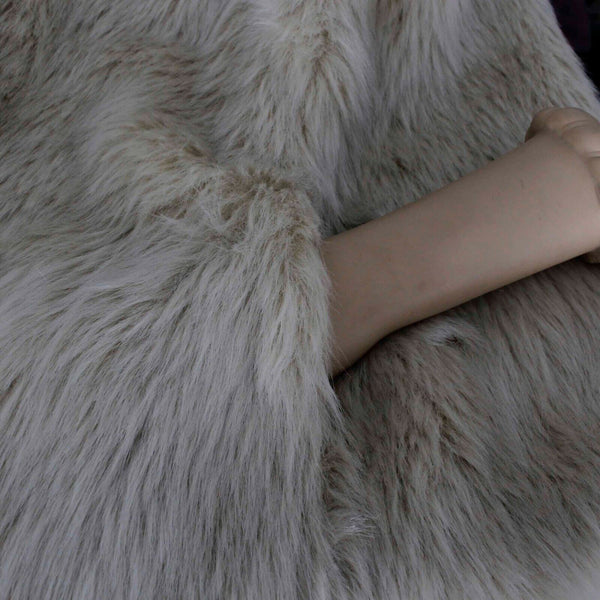 Milly NEW $325 Sz S Cream Tan Faux Fox Mink Fur Pink Lined Vest