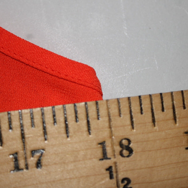 Elizabeth And James Sz S Orange Sheer Tiered Side Zip Long 100% Polyester Dress