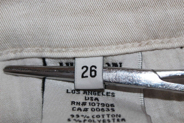 Hudson Nico Sz 26 x 30 Light Tan Cotton Blend Midrise Super Skinny Pant