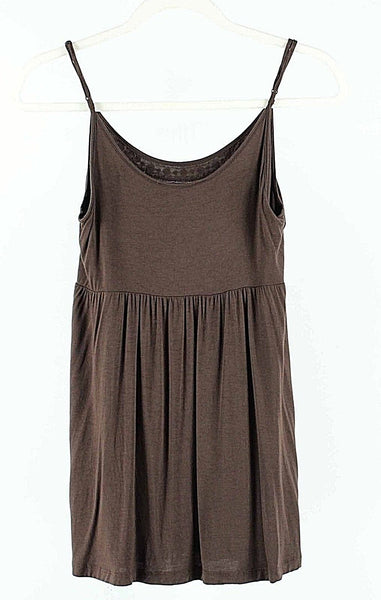 American Rag Cie S Brown Beads Coins Spangles Rayon Spandex Top