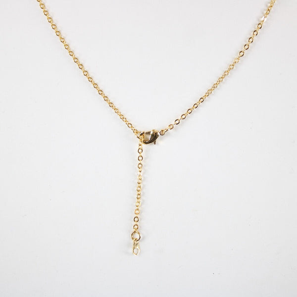 ROBIN NEW Goldtone Rhinestone Accent 14.5" w 4.5" Multi Ring Ext Necklace